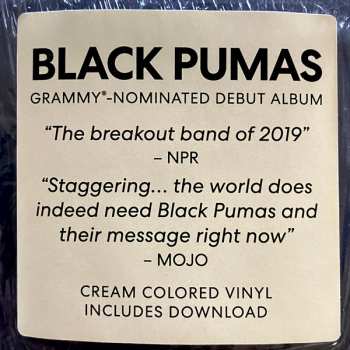 LP Black Pumas: Black Pumas / Cream Vinyl LTD