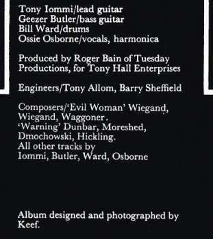 LP Black Sabbath: Black Sabbath