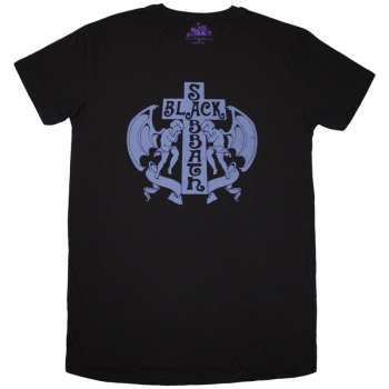 Merch Black Sabbath: Black Sabbath Ladies T-shirt Dress: Angels (black) (small) S