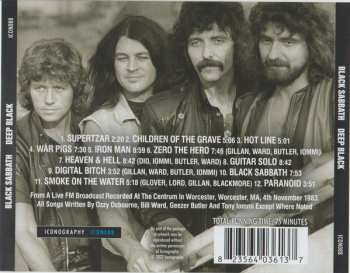 CD Black Sabbath: Deep Black - The Massachusetts Broadcast 1983