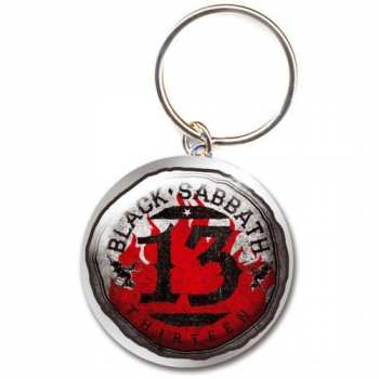 Merch Black Sabbath: Kulcstartó 13 Flame Circle 