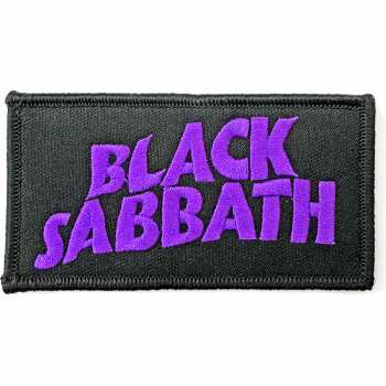 Merch Black Sabbath: Felvarró Wavy Logo Black Sabbath