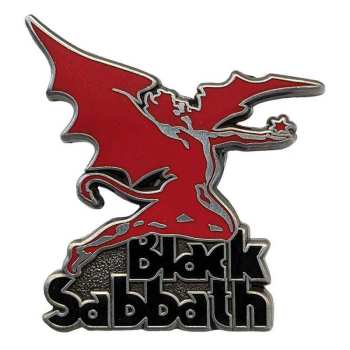 Merch Black Sabbath: Kitűző Logo Black Sabbath & Daemon