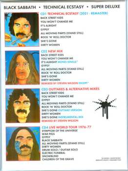 4CD/Dobozkészlet Black Sabbath: Technical Ecstasy Super Deluxe DLX