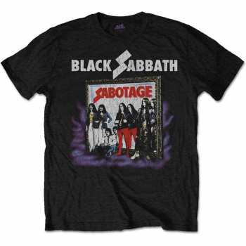 Merch Black Sabbath: Póló Sabotage Vintage 