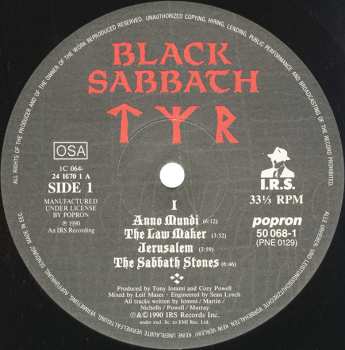 LP Black Sabbath: Tyr