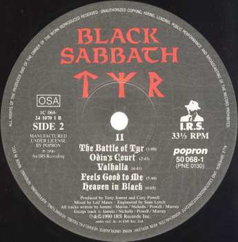 LP Black Sabbath: Tyr
