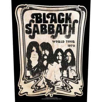Merch Black Sabbath: Hátfelvarró World Tour 1978