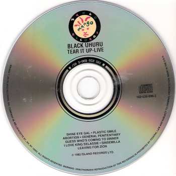 CD Black Uhuru: Tear It Up - Live