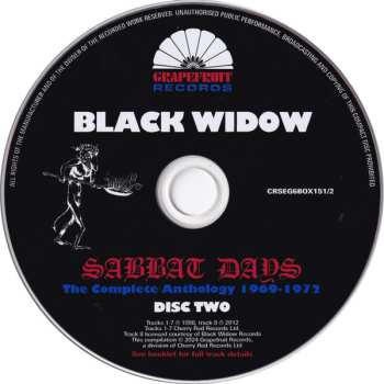 6CD/Dobozkészlet Black Widow: Sabbat Days (The Complete Anthology 1969-1972)