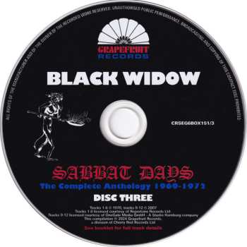 6CD/Dobozkészlet Black Widow: Sabbat Days (The Complete Anthology 1969-1972)