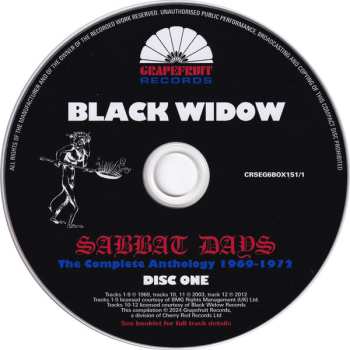 6CD/Dobozkészlet Black Widow: Sabbat Days (The Complete Anthology 1969-1972)