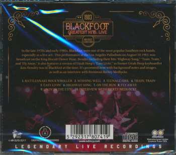 CD Blackfoot: Greatest Hits... Live