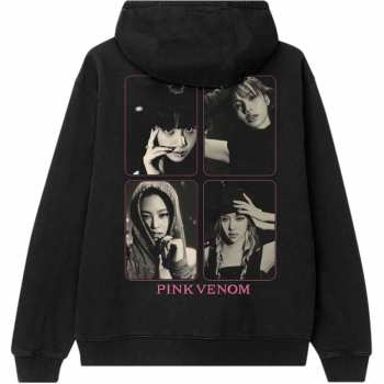 Merch BLACKPINK: Blackpink Unisex Pullover Hoodie: Pink Venom Group Photo (back Print) (medium) M