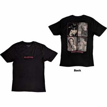 Merch BLACKPINK: Blackpink Unisex T-shirt: Pink Venom Group Photo (back Print) (small) S