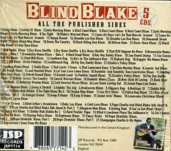 5CD/Dobozkészlet Blind Blake: All The Published Sides