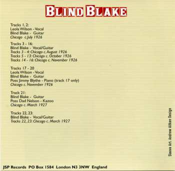 5CD/Dobozkészlet Blind Blake: All The Published Sides