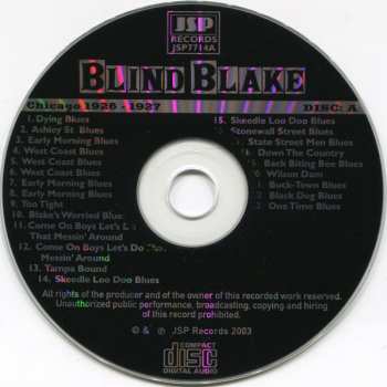 5CD/Dobozkészlet Blind Blake: All The Published Sides