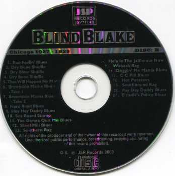 5CD/Dobozkészlet Blind Blake: All The Published Sides