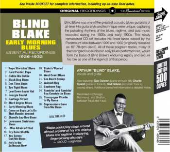 CD Blind Blake: Early Morning Blues - Essential Recordings 1926-1932 LTD