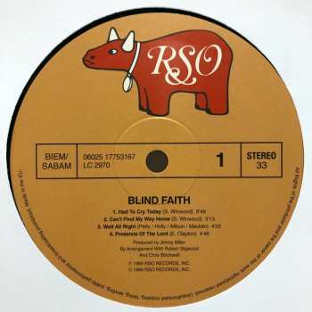 LP Blind Faith: Blind Faith