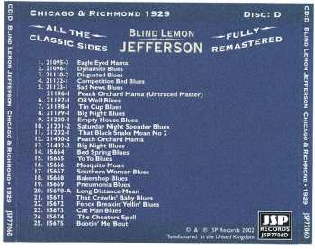 4CD/Dobozkészlet Blind Lemon Jefferson: The Complete 94 Classic Sides Remastered