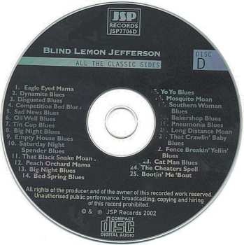 4CD/Dobozkészlet Blind Lemon Jefferson: The Complete 94 Classic Sides Remastered