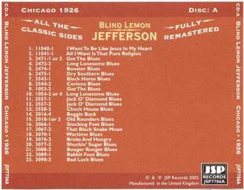 4CD/Dobozkészlet Blind Lemon Jefferson: The Complete 94 Classic Sides Remastered