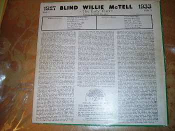 LP Blind Willie McTell: The Early Years 1927-1933