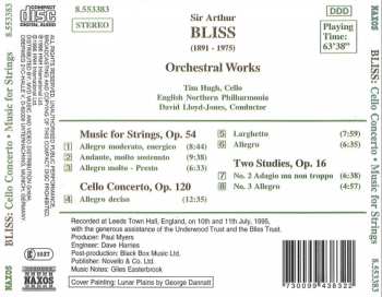 CD English Northern Philharmonia: Cello Concerto / Music For Strings / Two Studies
