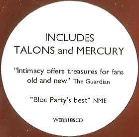 CD Bloc Party: Intimacy