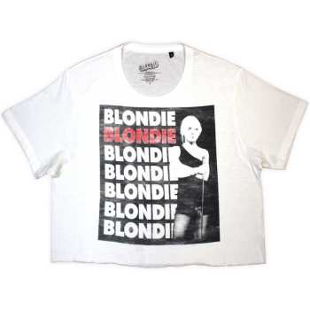 Merch Blondie: Női Crop Top Stacked Logo Blondie
