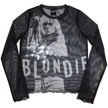Merch Blondie: Női Long Sleeve Póló Mic Stand