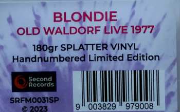 LP Blondie: Live At Old Waldorf In San Francisco - September 21, 1977 CLR | LTD | NUM