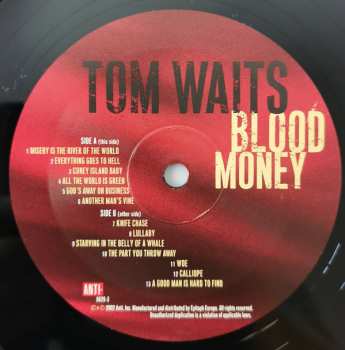 LP Tom Waits: Blood Money