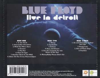3CD Blue Floyd: Live in Detroit 