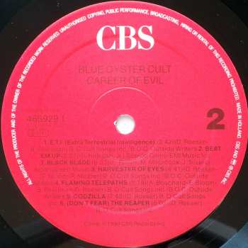 LP Blue Öyster Cult: Career Of Evil (The Metal Years)
