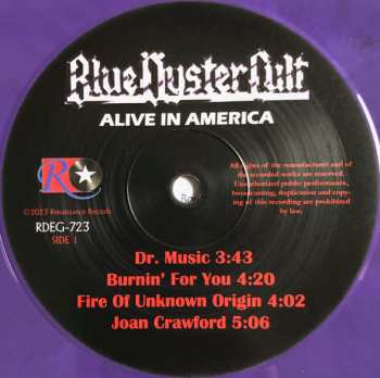 2LP Blue Öyster Cult: Alive In America CLR | LTD