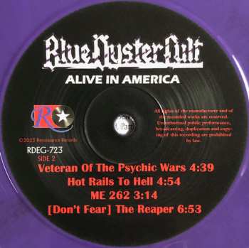 2LP Blue Öyster Cult: Alive In America CLR | LTD