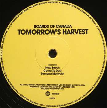 2LP Boards Of Canada: Tomorrow's Harvest
