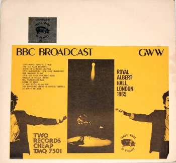Album Bob Dylan: BBC Broadcast / GWW (Royal Albert Hall, London 1965)