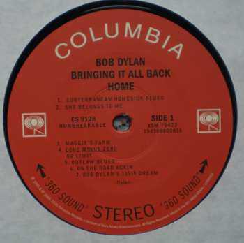 LP Bob Dylan: Bringing It All Back Home