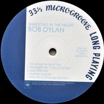 LP/CD Bob Dylan: Shadows In The Night LTD
