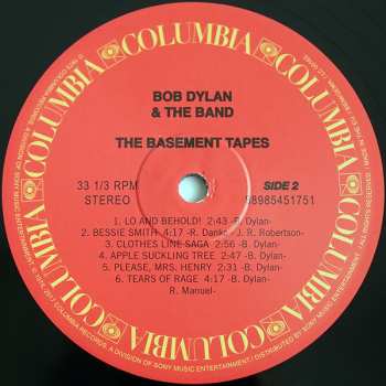 2LP The Band: The Basement Tapes