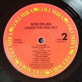 LP Bob Dylan: Under The Red Sky