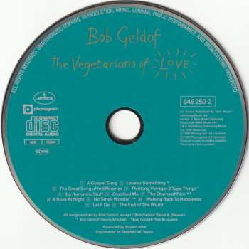 CD Bob Geldof: The Vegetarians Of Love