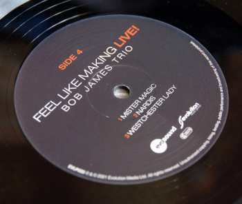 2LP Bob James Trio: Feel Like Making LIVE! (Black Colour)