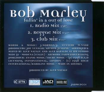 CD Bob Marley: Fallin' In & Out Of Love