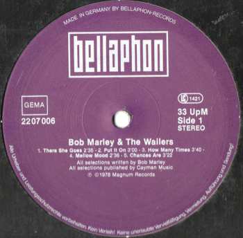 LP Bob Marley & The Wailers: Bob Marley & The Wailers
