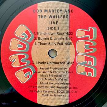 LP Bob Marley & The Wailers: Live!  LTD | NUM
